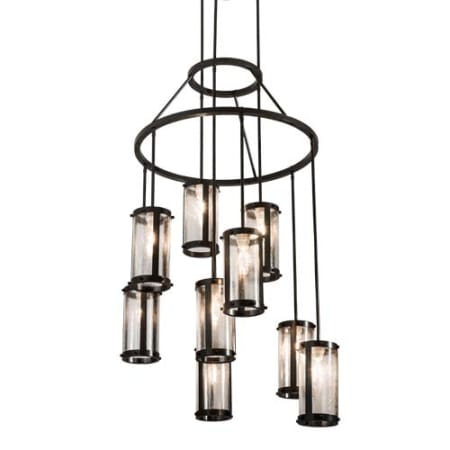 Meyda Tiffany Cartier 9 Light 36" Wide Ring Chandelier Timeless Bronze