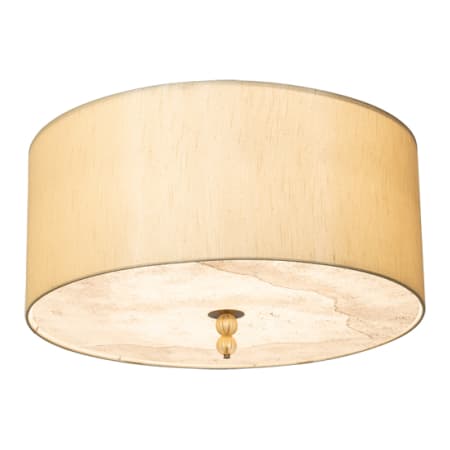 Meyda Tiffany Cilindro Lujoso 6 Light 32" Wide Semi-Flush Drum Ceiling Fixture Brass