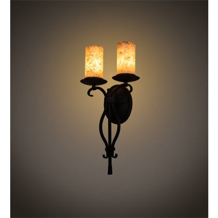 Meyda Tiffany Juliana 3 Light 21" Tall Wall Sconce Chestnut