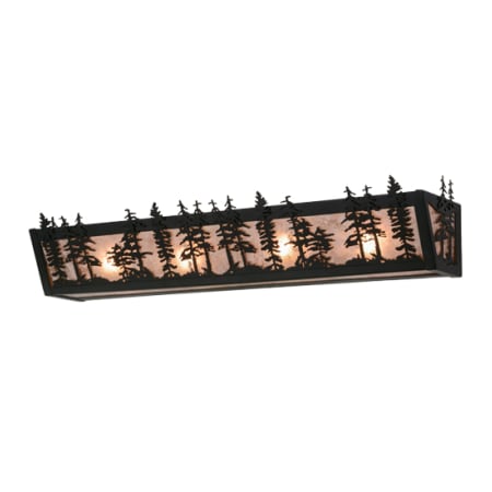 Meyda Tiffany Tall Pines 30" Wide Hand Crafted Bath Bar Textured Black