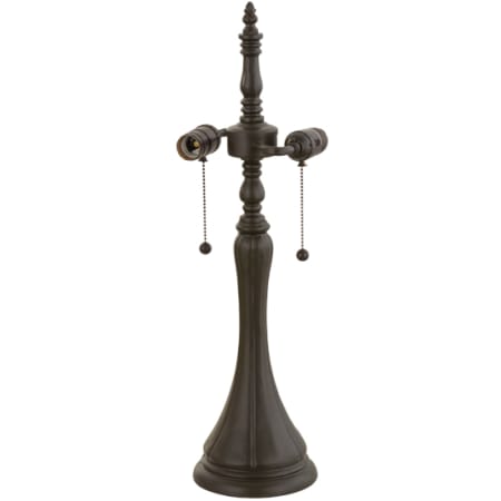 Meyda Tiffany Fluted 23" Tall Lamp Base Mahogany Bronze