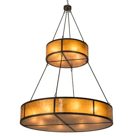 Meyda Tiffany 12 Light 60" Wide Pendant Timeless Bronze