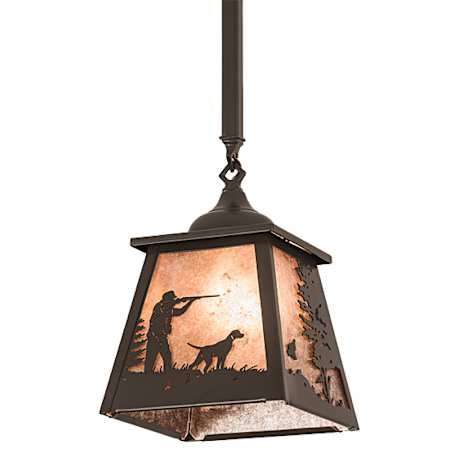 Meyda Tiffany 11" Wide Abstract Pendant Timeless Bronze