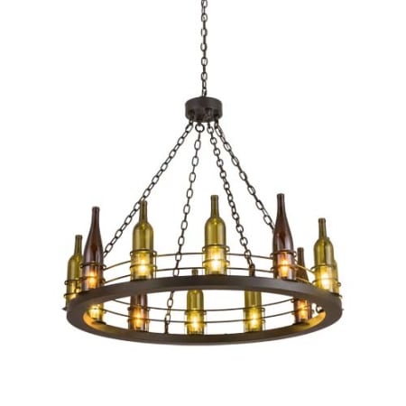 Meyda Tiffany Tuscan Vineyard 12 Light 42" Wide Ring Chandelier N/A