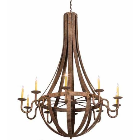 Meyda Tiffany Barrel Stave 10 Light 54" Wide Taper Candle Style Chandelier N/A