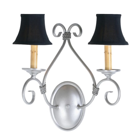Meyda Tiffany Olivia 2 Light 14" Tall Wall Sconce Pewter