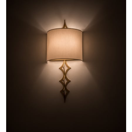 Meyda Tiffany Cilindro Diamente 2 Light 28" Tall Wall Sconce Goldtastic