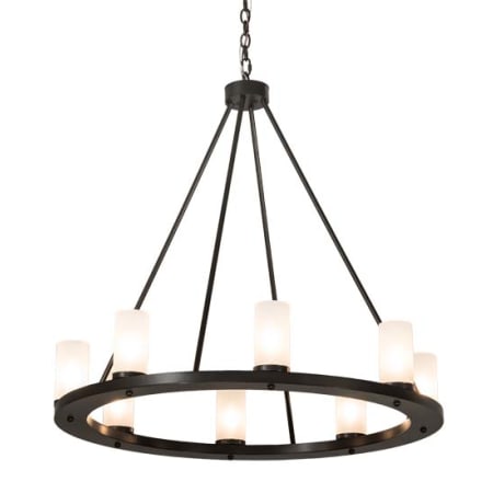 Meyda Tiffany Loxley 8 Light 36" Wide Ring Chandelier Timeless Bronze