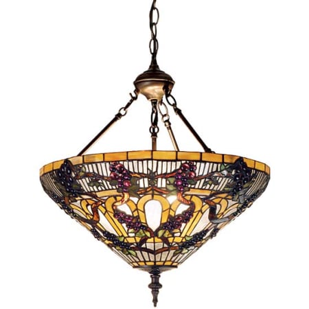 Meyda Tiffany Jeweled Grape 3 Light 24" Wide Pendant N/A