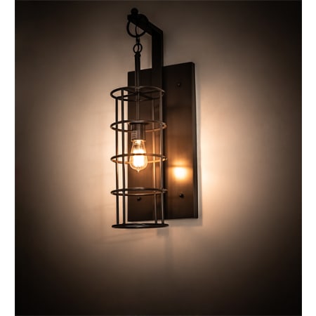 Meyda Tiffany Ketchikan 28" Tall Wall Sconce Timeless Bronze