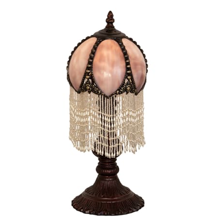 Meyda Tiffany Alicia 16" Tall Buffet Table Lamp Brushed Nickel
