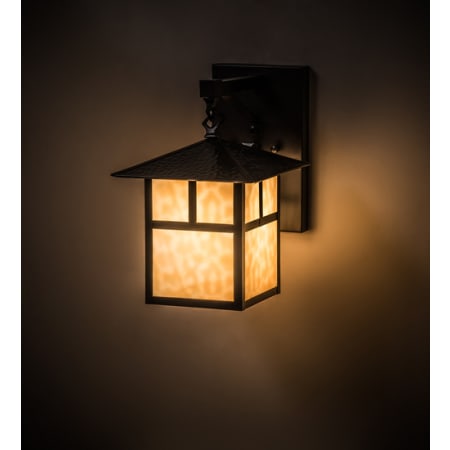 Meyda Tiffany Seneca T Mission 13" Tall Wall Sconce Craftsman Brown