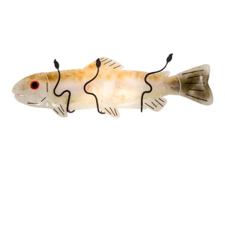 Meyda Tiffany Rainbow Trout 2 Light 10" Tall Wall Sconce Textured Black