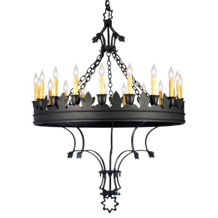 Meyda Tiffany Seville 19 Light 36-1/2" Wide Taper Candle Chandelier Wrought Iron
