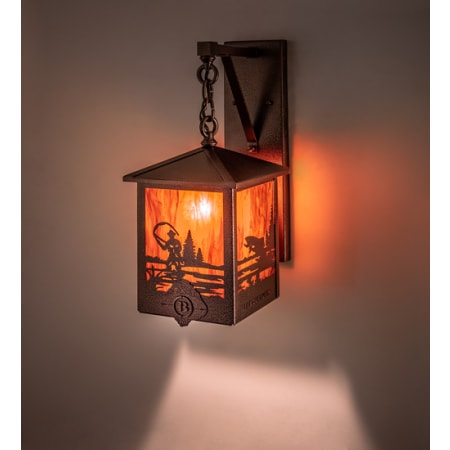 Meyda Tiffany Square Boulders 19" Tall Wall Sconce New Copper Vein