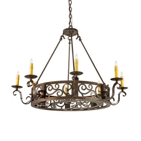 Meyda Tiffany Delano 8 Light 36" Wide Taper Candle Style Chandelier N/A