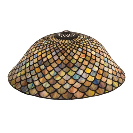 Meyda Tiffany Tiffany Fishscale 7" Tall Lamp Shade Oil Rubbed Bronze