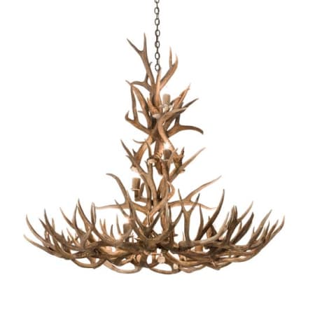Meyda Tiffany Antlers 12 Light 52" Wide Antler Candle Style Chandelier Antique Copper