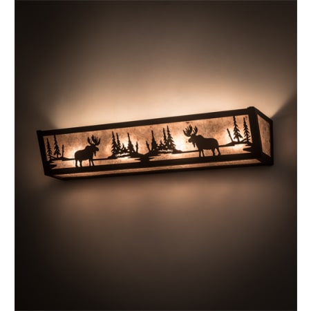 Meyda Tiffany Moose at Lake 24" Wide Bath Bar Oil Rubbed Bronze