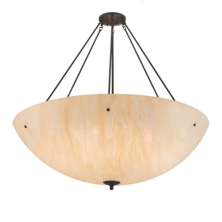 Meyda Tiffany Madison 8 Light 48" Wide Semi-Flush Bowl Ceiling Fixture - Timeless Bronze Finish Timeless Bronze