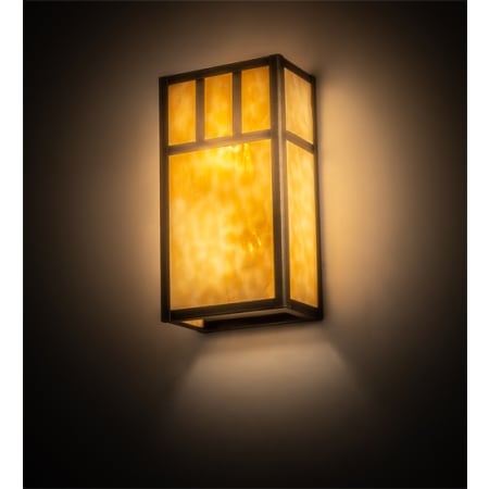 Meyda Tiffany Hyde Park 2 Light 12" Tall Wall Sconce Antique Brass