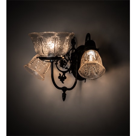 Meyda Tiffany Revival 3 Light 11" Tall Wall Sconce Craftsman Brown