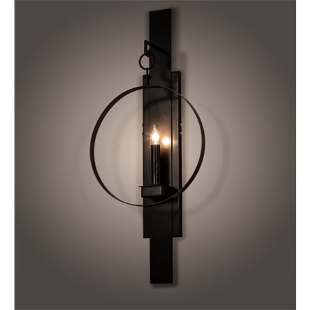 Meyda Tiffany Holmes 28" Tall Hand Crafted Wall Sconce Timeless Bronze