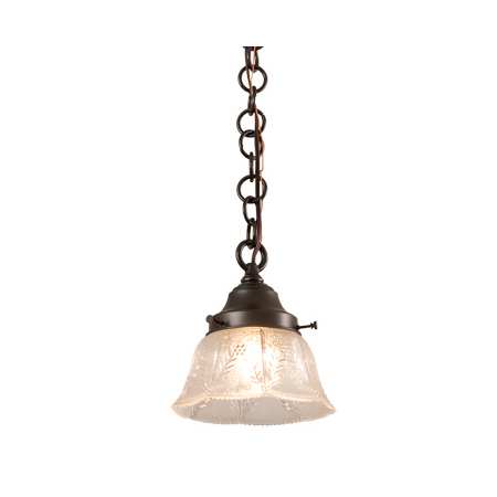 Meyda Tiffany 8" Wide Mini Pendant Craftsman Brown
