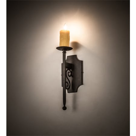 Meyda Tiffany Toscano 17" Tall Wall Sconce Chestnut