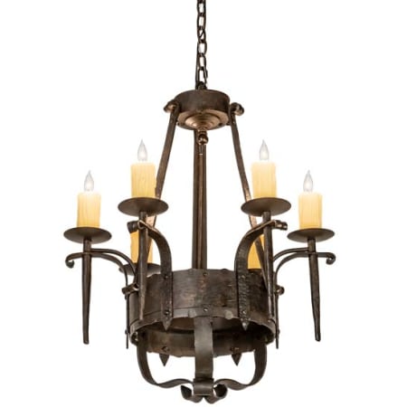 Meyda Tiffany Costello 6 Light 24" Wide Taper Candle Style Chandelier Custom