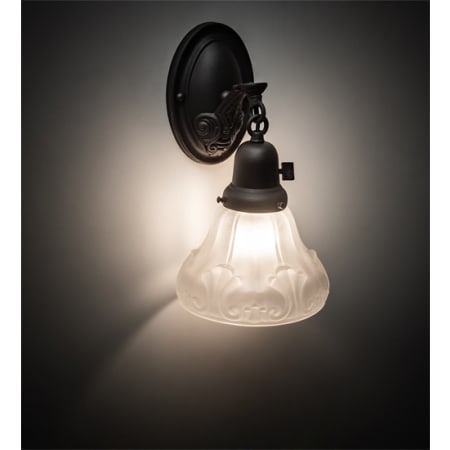 Meyda Tiffany Revival 11" Tall Wall Sconce Wrought Iron