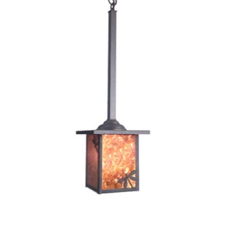 Meyda Tiffany Hyde Park 92" Wide Pendant Craftsman Brown