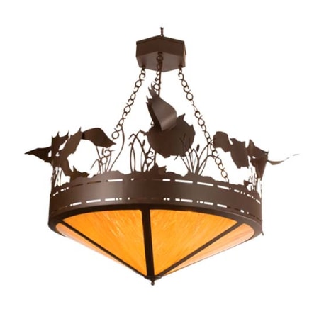 Meyda Tiffany Flying Pigs 8 Light 65" Wide Pendant Cafe-Noir