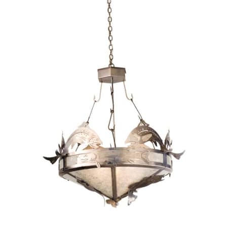 Meyda Tiffany Catch of the Day 6 Light 39" Wide Pendant Steel