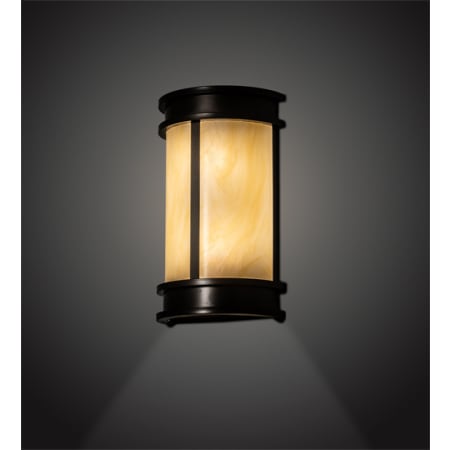 Meyda Tiffany Wyant 2 Light 17" Tall Wall Sconce with Shade Oil Rubbed Bronze