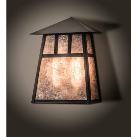 Meyda Tiffany Stillwater Double Bar Mission 2 Light 12" Tall Wall Sconce Craftsman Brown