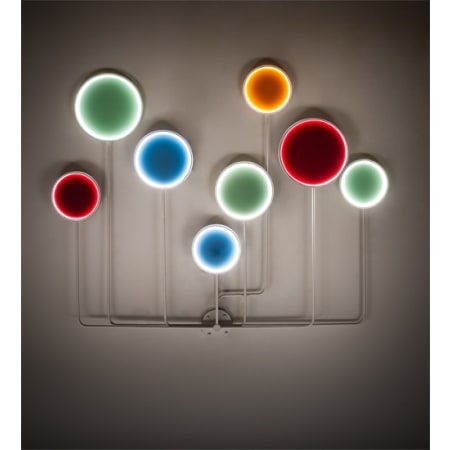 Meyda Tiffany Paletta 56" Tall LED Wall Sconce with Shade White