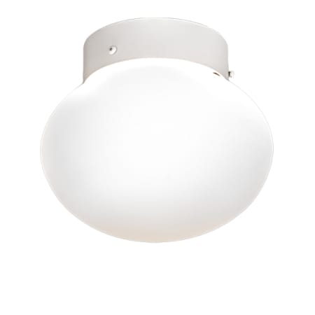 Meyda Tiffany Bola 8" Wide Semi-Flush Ceiling Fixture with Frosted Glass Shade - White Finish White