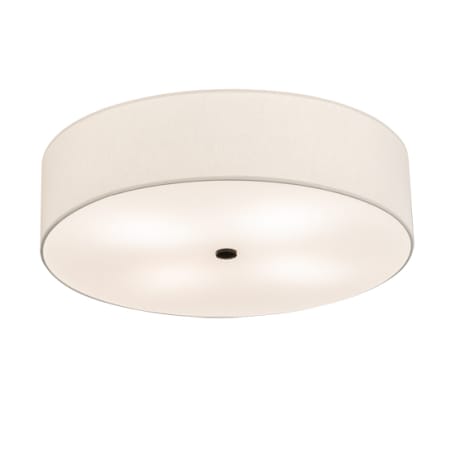 Meyda Tiffany Cilindro 4 Light 24" Wide Semi-Flush Drum Ceiling Fixture with Off-White Shade - Timeless Bronze Finish Timeless Bronze