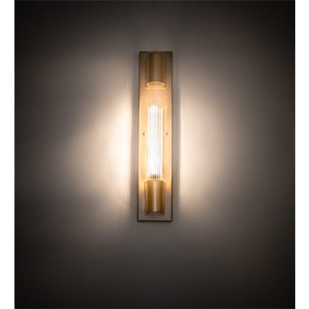 Meyda Tiffany Cilindro Pipette 23" Tall Wall Sconce Champagne Metallic