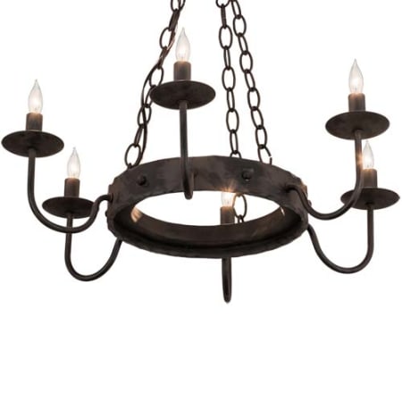 Meyda Tiffany Edinburgh 6 Light 24" Wide Taper Candle Style Chandelier N/A