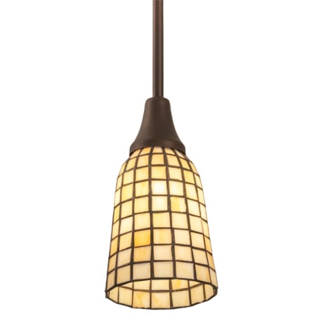 Meyda Tiffany 5" Wide Mini Pendant Mahogany Bronze