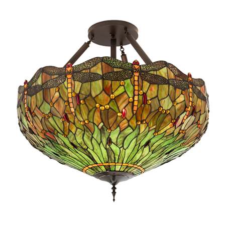 Meyda Tiffany 5 Light 38" Wide Pendant Mahogany Bronze