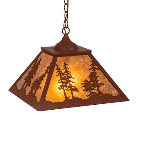 Meyda Tiffany 2 Light 23" Wide Pendant Red Rust