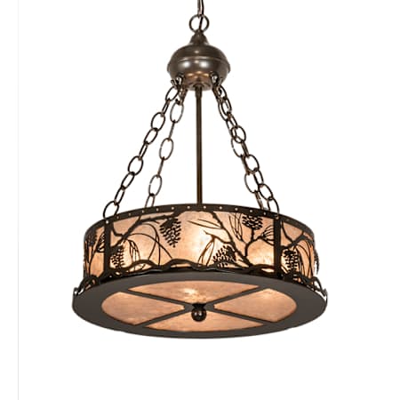 Meyda Tiffany 4 Light 16" Wide Pendant Timeless Bronze