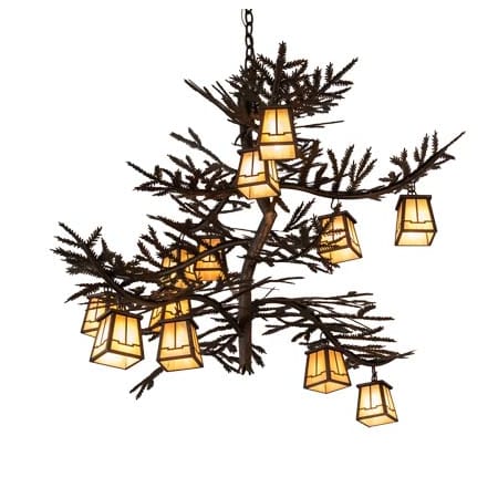 Meyda Tiffany Long Pine Branch 12 Light 40" Wide Chandelier N/A
