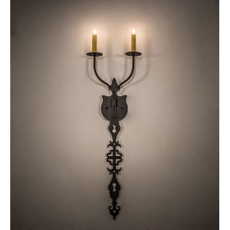 Meyda Tiffany Merano 2 Light 36" Tall Wall Sconce Old Wrought Iron