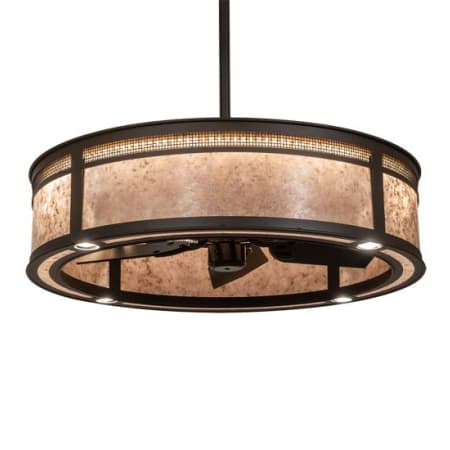 Meyda Tiffany Maglia Semplice 30" 5 Blade Indoor Ceiling Fan Oil Rubbed Bronze