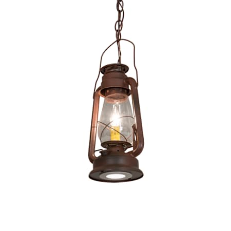 Meyda Tiffany 7" Wide Taper Candle Mini Pendant Rust