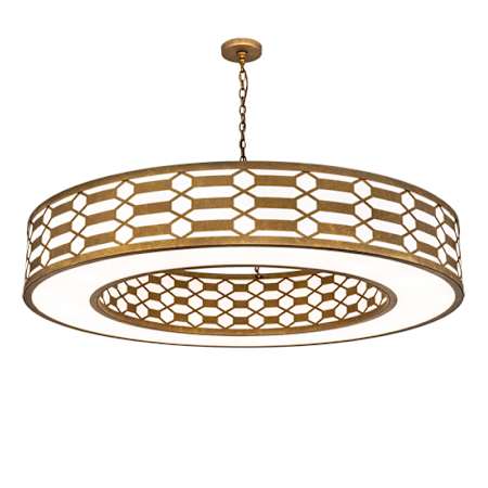 Meyda Tiffany 16 Light 60" Wide Pendant Burnished
